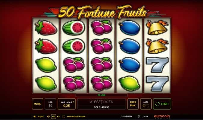 50 Fortune Fruits slot cu căpșuni