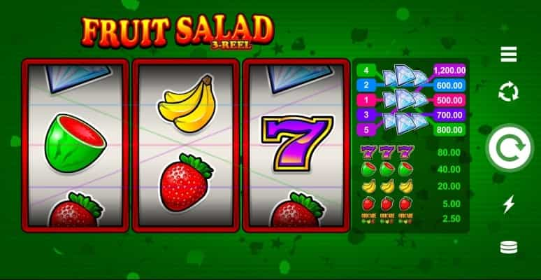 Fruit Salad 3 Reel slot cu căpșuni