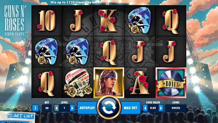 Guns N’ Roses slot cu trandafiri