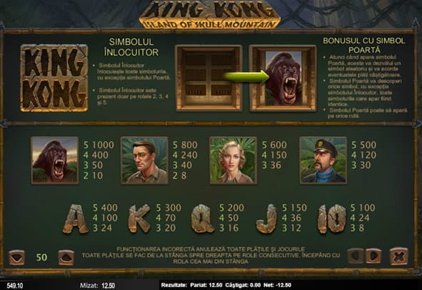 Jucați King Kong slot, creat de Nyx Gaming