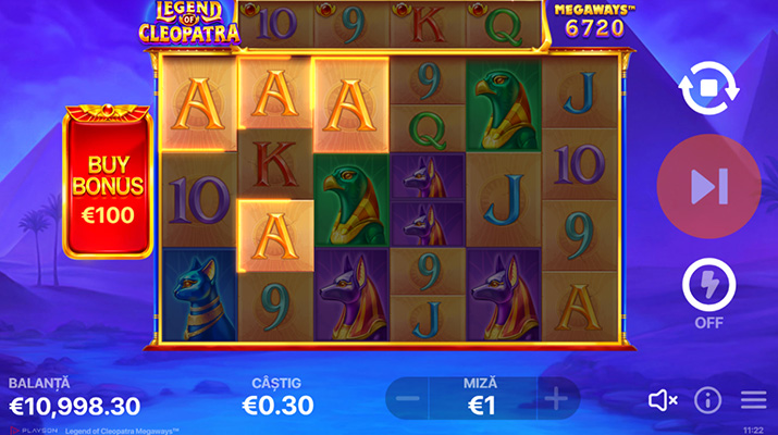 Încercați Legend of Cleopatra Megaways slot online în variantă demo