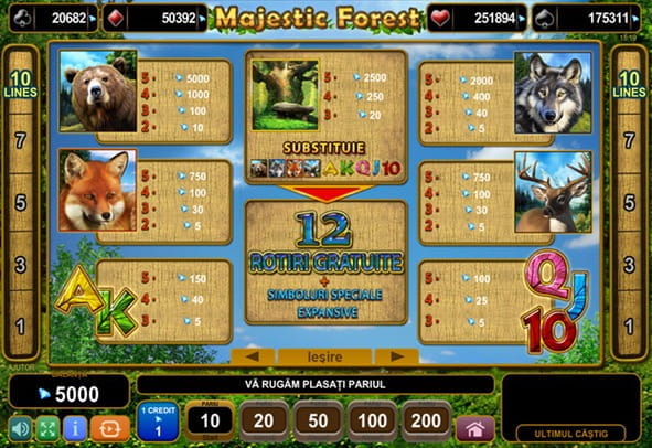 Jucați Majestic Forest slot de la Amusnet