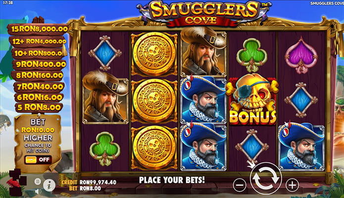 Smugglers Cove slot care plătește bine