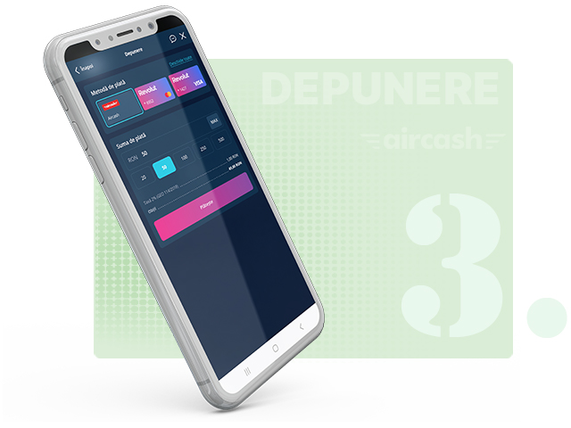 Suma depunere Aircash