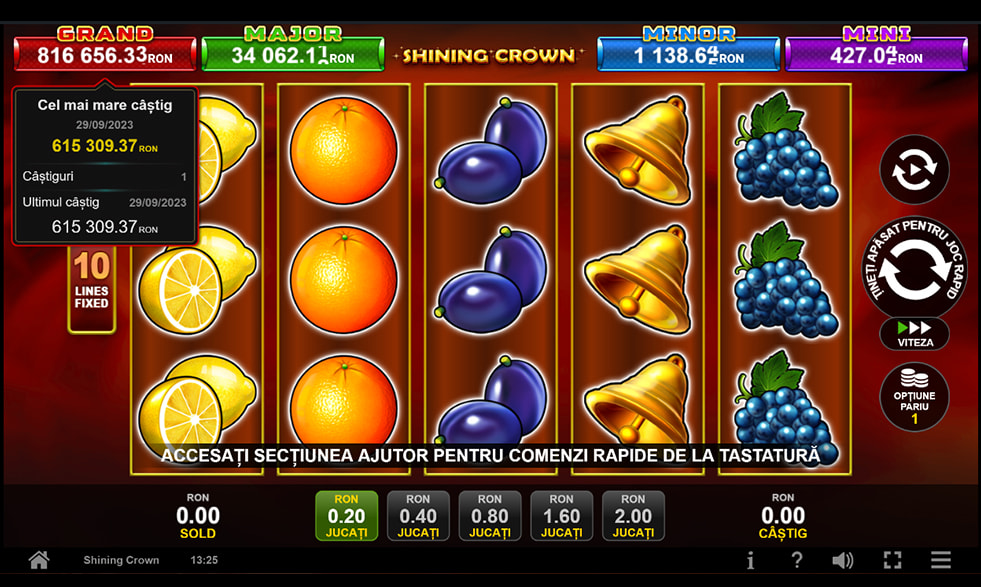 Mize și câștiguri Jackpot Clover Chance