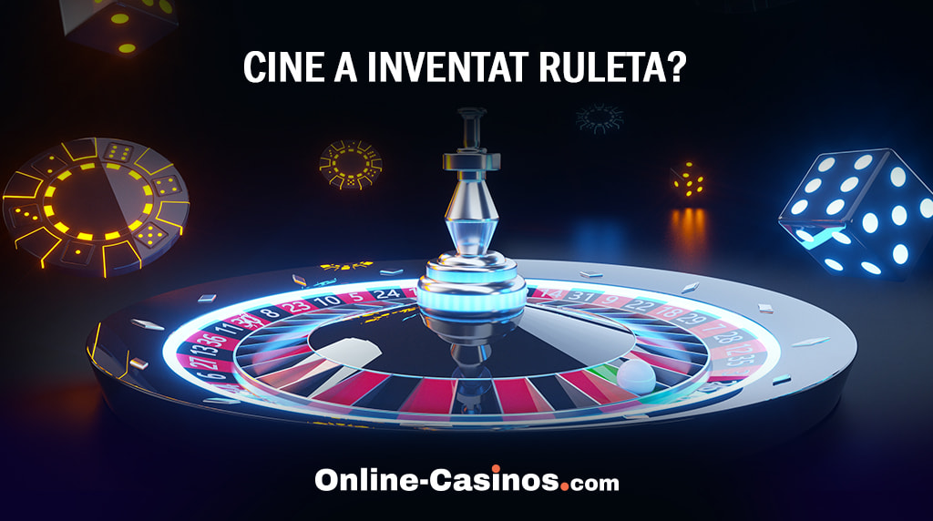 Online-Casinos.com Logo și întrebarea "Cine a inventat ruleta?"