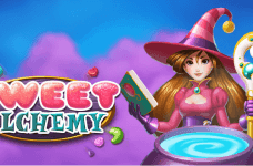 Image showing the witch main character of the Sweet Alchemy slot game from Play'n GO