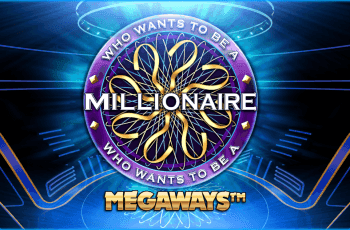 Promotional image for Who Want to be a Millionaire? slot game.