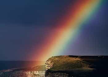 A rainbow.