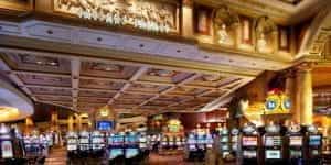 Inside view of Caesars casino.