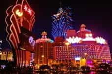 The Wynn and Grand Lisboa casinos in Macau.