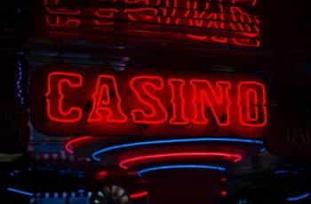 A red neon sign says CASINO.