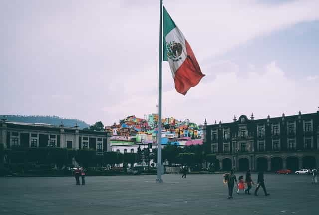 A public square in Toluca de Lerdo, Mexico.