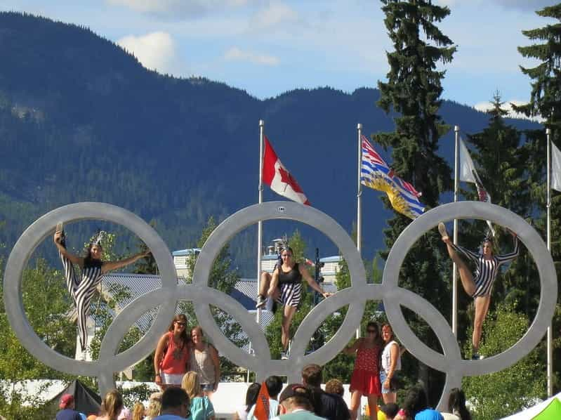 The distinctive Olympic rings. ©Ruth Hartnup