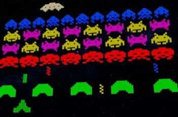 Retro Video Game, Space Invaders.