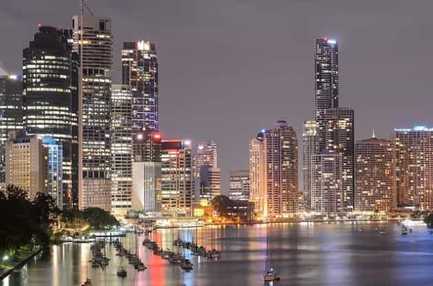 Brisbane nightscape.