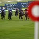 Racing action at the QIPCO Guineas Festival staged at Newmarket in 2019.