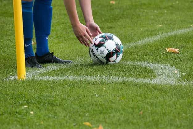 Football corner kick.