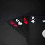 4 aces in a hand of cards.