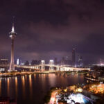 An image showing the Macao skyline at night.