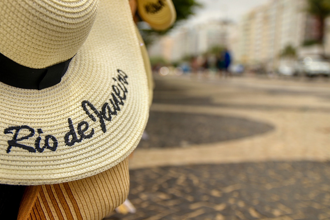 Sun Hat that Reads Rio de Janeiro