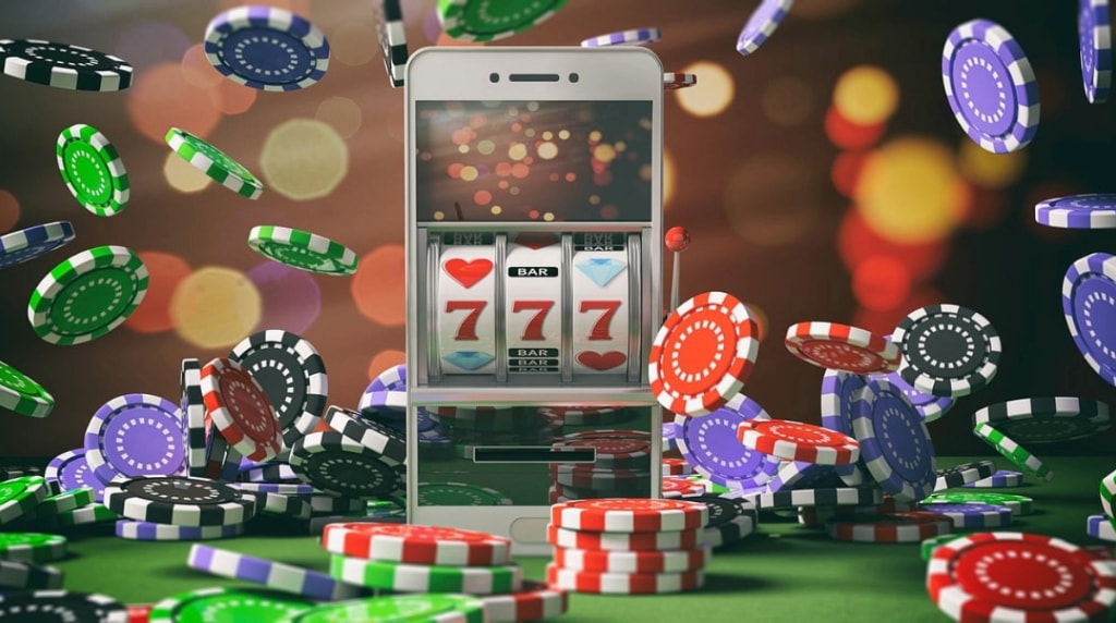 Slot Game on a Mobile Phone