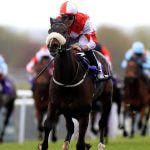 Racehorse Aleezdancer Seen Winning at Doncaster Racecourse.