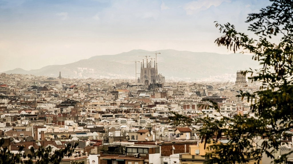 An image Showing the Skyline of Barcelona.