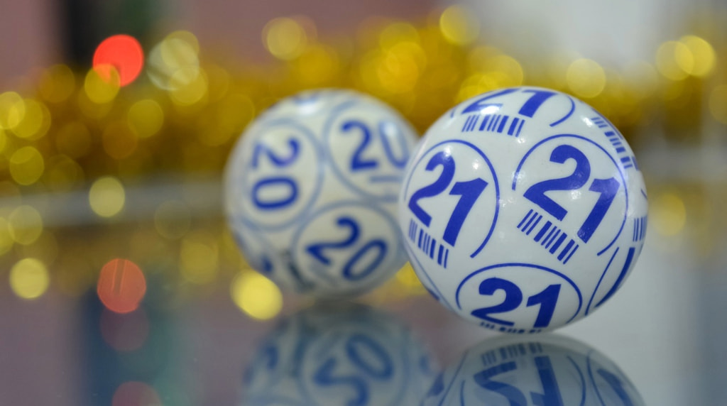 Colorful lottery balls used in keno