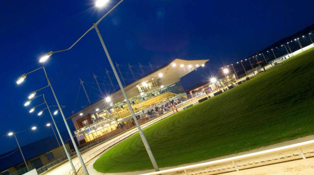 The Grandstand at Lifford Greyhound Track.