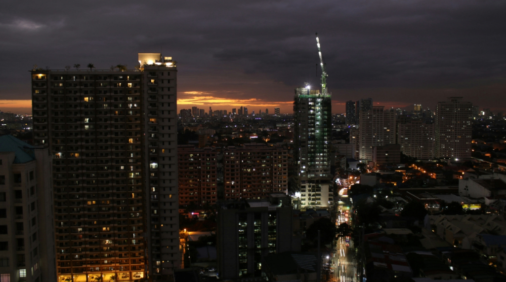 Manilla skyline at night