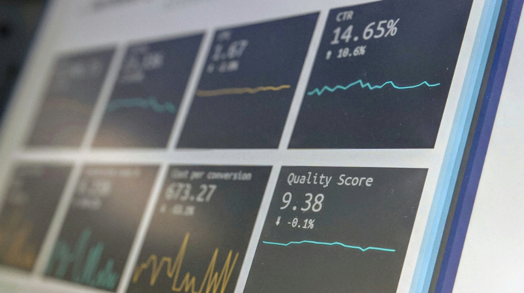 Financial Data Chart Showing Positive Results