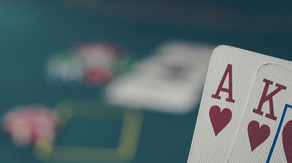 A Close-Up of Poker Cards