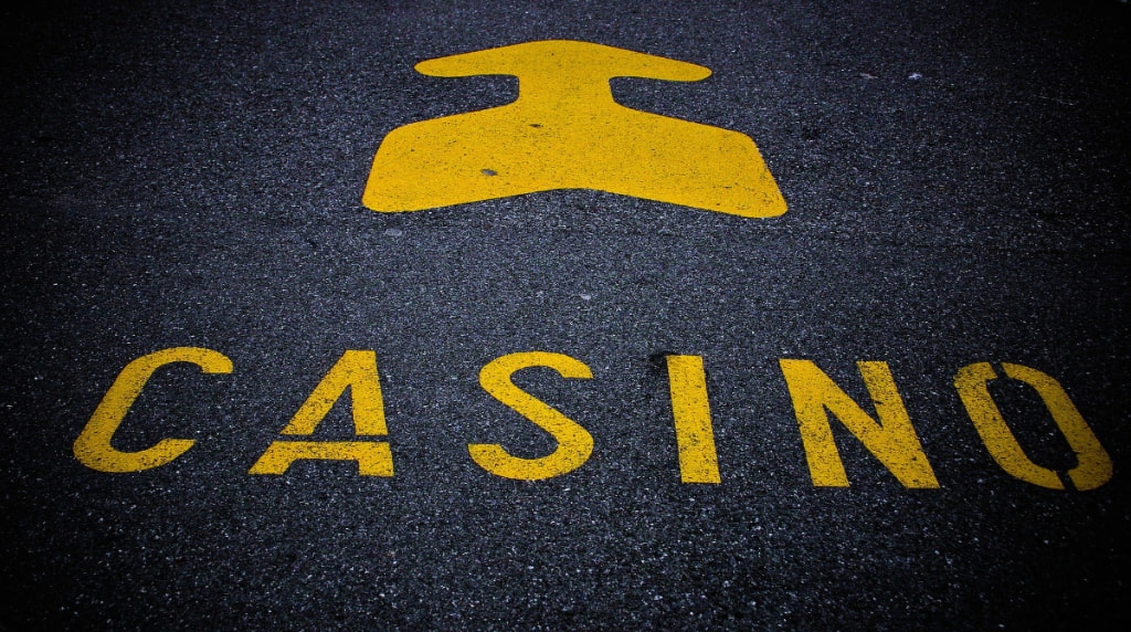 A Sign for a Casino Property