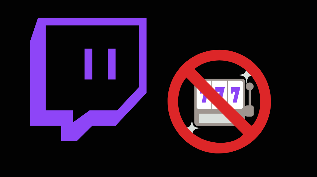 Twitch logo and gambling icon banned