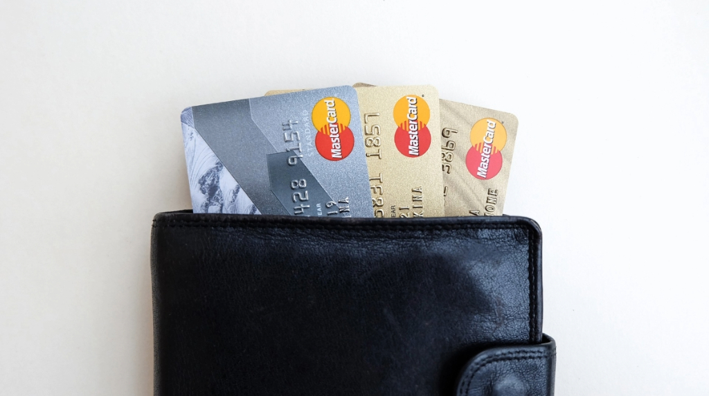 Payment Cards in a Wallet.