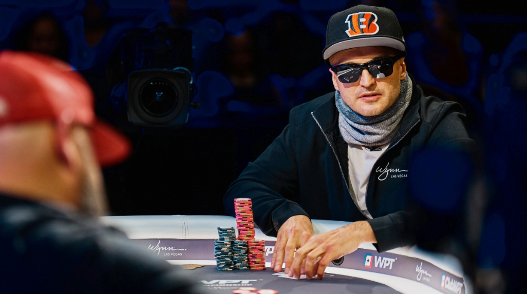 British Poker player Rob Sherwood in action.