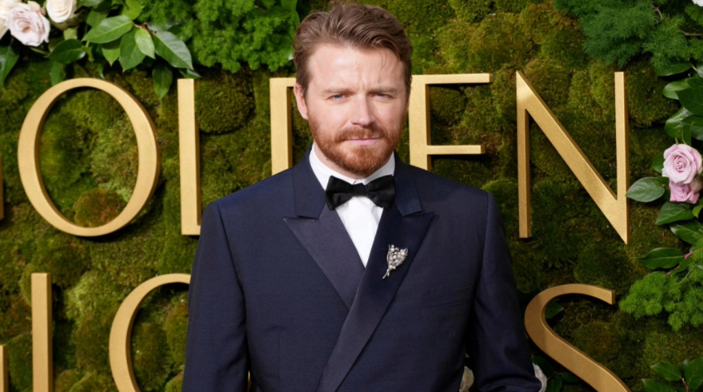 Actor Jack Lowden at the 2025 Golden Globes.