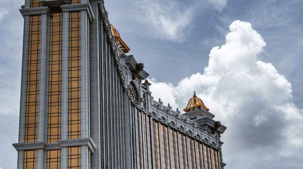 A towering Macau casino