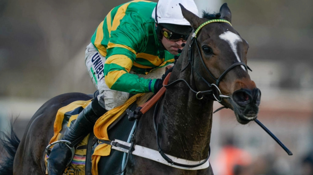 Nico de Boinville riding Jonbon to win at Sandown Park.